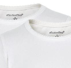 Minymo 2er Pack Mädchen T-shirts Kurzarm -Kindermode – Einfach machen. minymo shirt la weiss 1280x1280