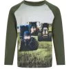 Minymo Traktor Langarmshirt Olivgrün Mit 3 Traktoren -Kindermode – Einfach machen. minymo shirt tractor green 31 1280x1280