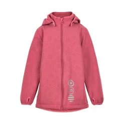 Minymo Mädchen Softshelljacke Rose Pünktchen