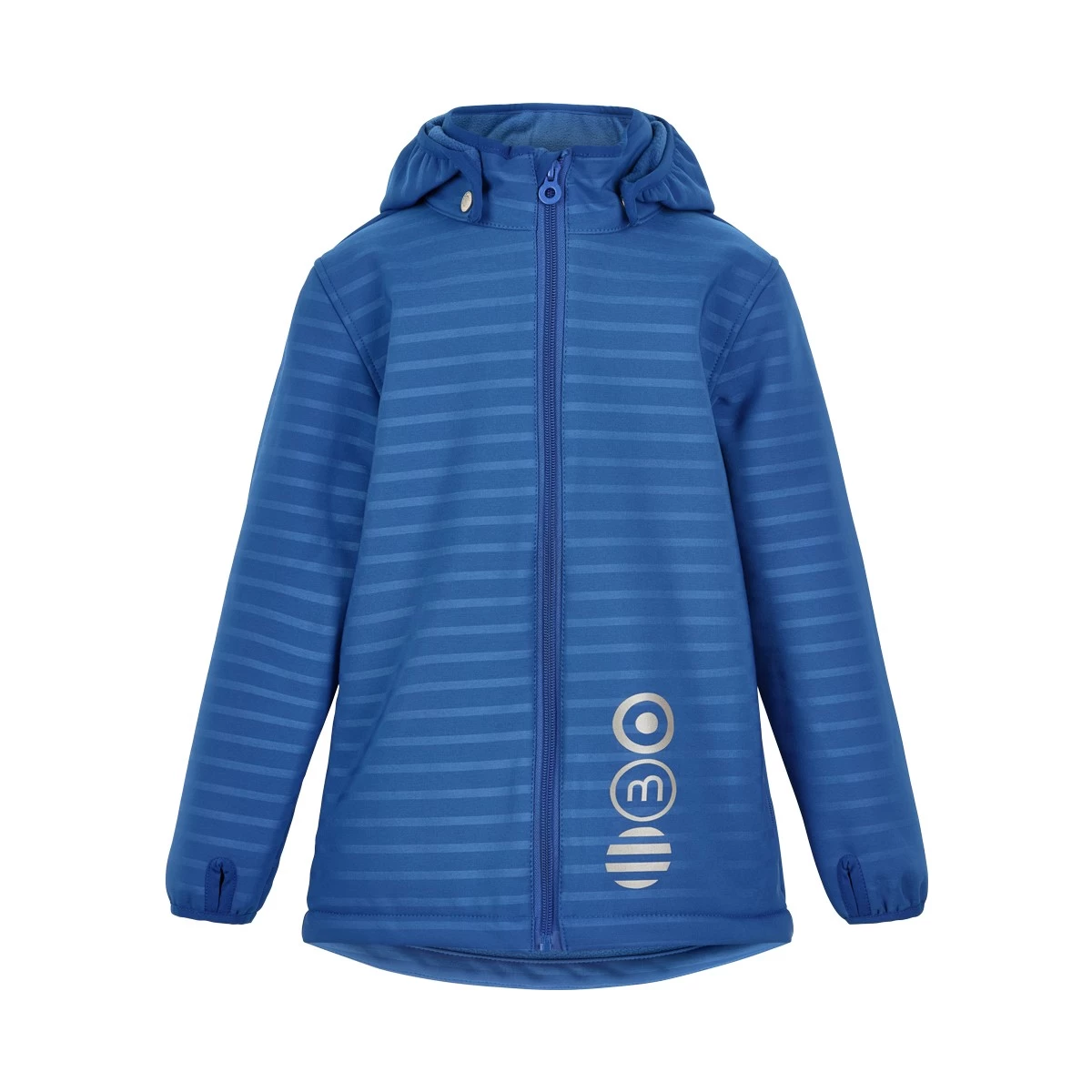 Minymo Kinder Softshelljacke Baleine Blue Stripes 2 Minymo Kinder Softshelljacke Baleine Blue Stripes