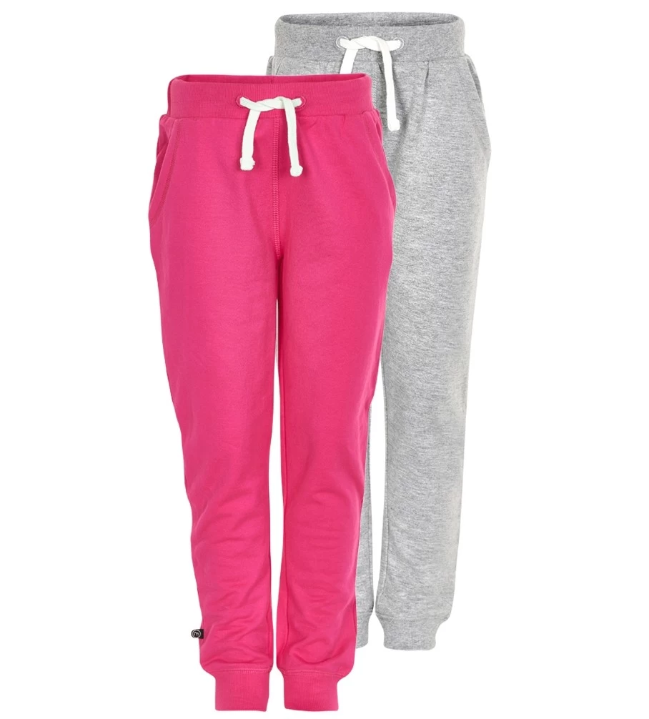Minymo Mädchen Sweatpants Pink/hellgrau Im 2er Pack Jogginghose 3 Minymo Mädchen Sweatpants Pink/hellgrau Im 2er Pack Jogginghose