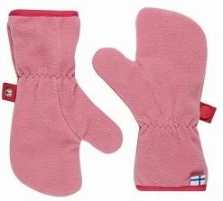 Finkid NUPUKKA Fausthandschuhe Rosa Fleece Fäustlinge Stardust/cherry