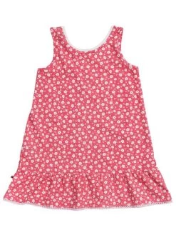 Mädchen Sommerkleid Rot Blümchen Jersey Trägerkleid -Kindermode – Einfach machen. people wear organic sommerkleid rot blumchen 2 1280x1280