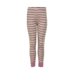 Celavi Mädchen Leggings Rosa/natur Geringelt Wonder Wollies Merinwolle