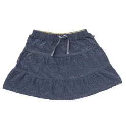 Mädchen Sommerrock Grau Slub Jersey Bio-Baumwolle