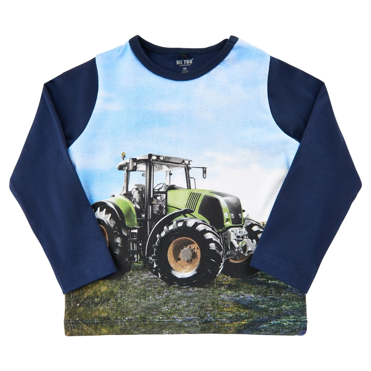 Langarm T-Shirt Traktor Grün/blau Langarmshirt 3 Langarm T-Shirt Traktor Grün/blau Langarmshirt
