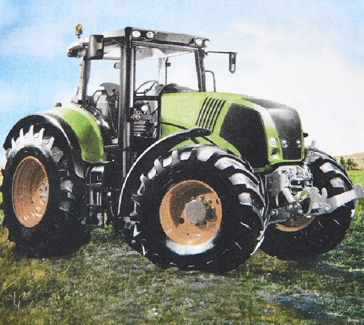 Langarm T-Shirt Traktor Grün/blau Langarmshirt 4 Langarm T-Shirt Traktor Grün/blau Langarmshirt – Bild 2