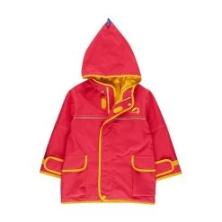 Finkid Jacke Tuulis Cherry/banana Outdoorjacke Atmungsaktiv Mit Kapuze