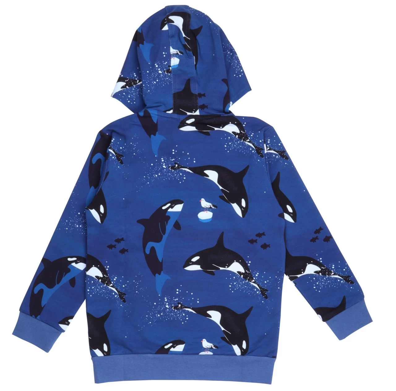 Walkiddy Kapuzenjacke Orcas Meerblau Sweatjacke 4 Walkiddy Kapuzenjacke Orcas Meerblau Sweatjacke – Bild 2