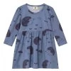 Walkiddy Kleid Igel Happy Hedehogs Jeansblau Biobaumwolle