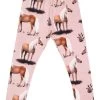 Walkiddy Leggings Beauty Horses Rosa Biobaumwolle
