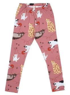 Walkiddy Leggings Katzen Playful Cats Biobaumwolle