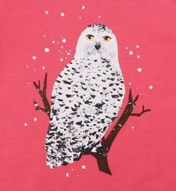 Walkiddy Mädchen Sweatshirt Pink Schnee-Eule Biobaumwolle -Kindermode – Einfach machen. walkiddy sweati schnee eule2 1280x1280 2