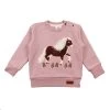 Walkiddy Mädchen Sweatshirt Pony Rosa Biobaumwolle